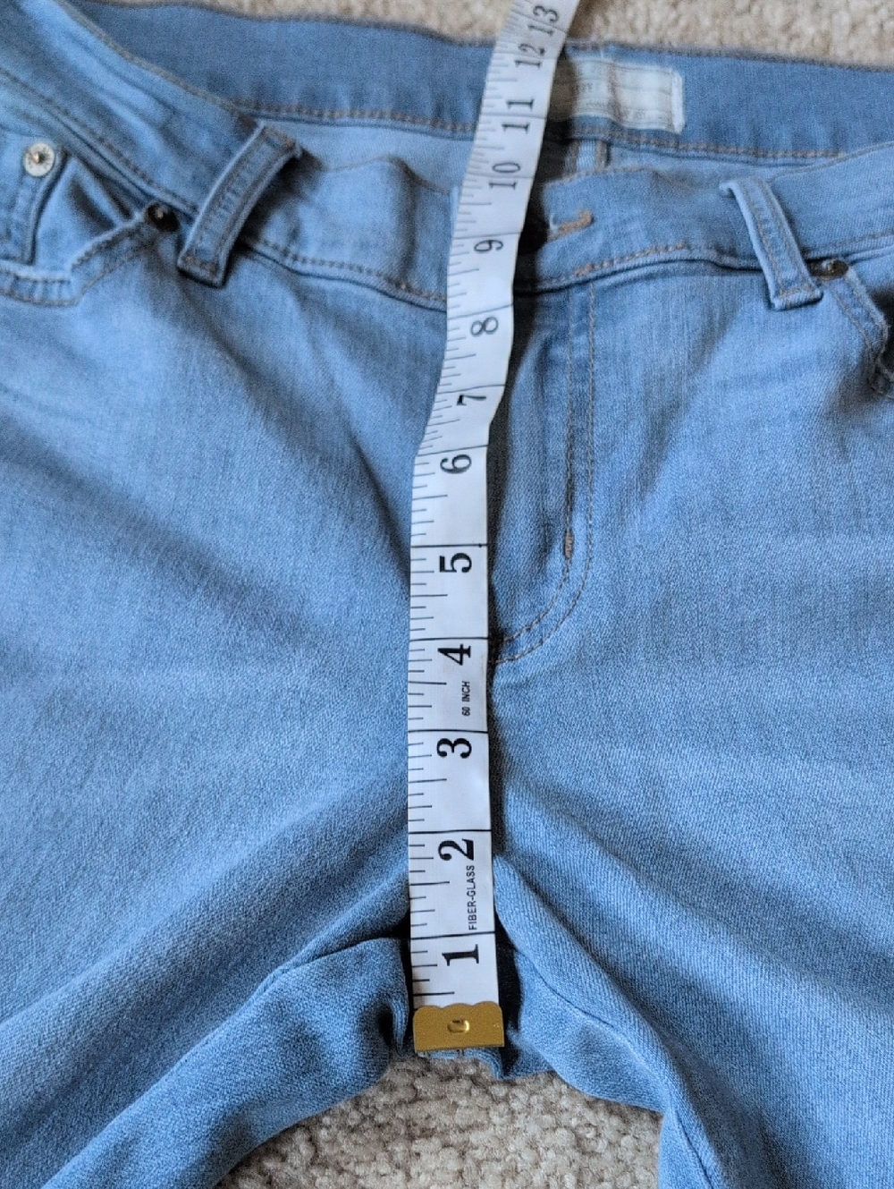 Free People Light Blue Bell Bottom Jeans 30 Long - Picture 8 of 10